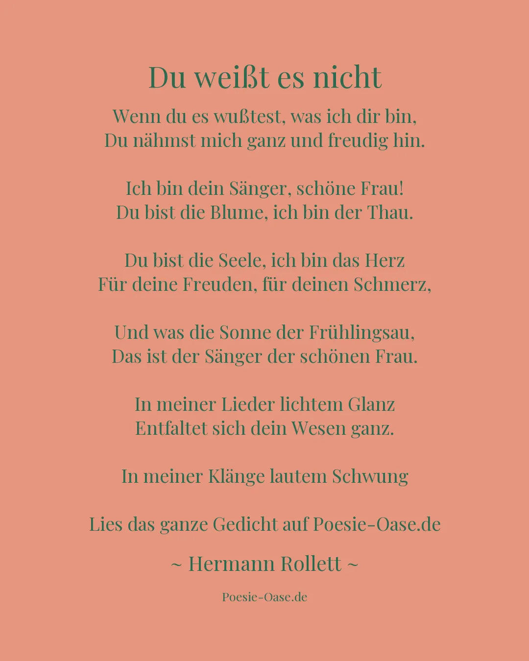 Illustration zu Du weißt es nicht