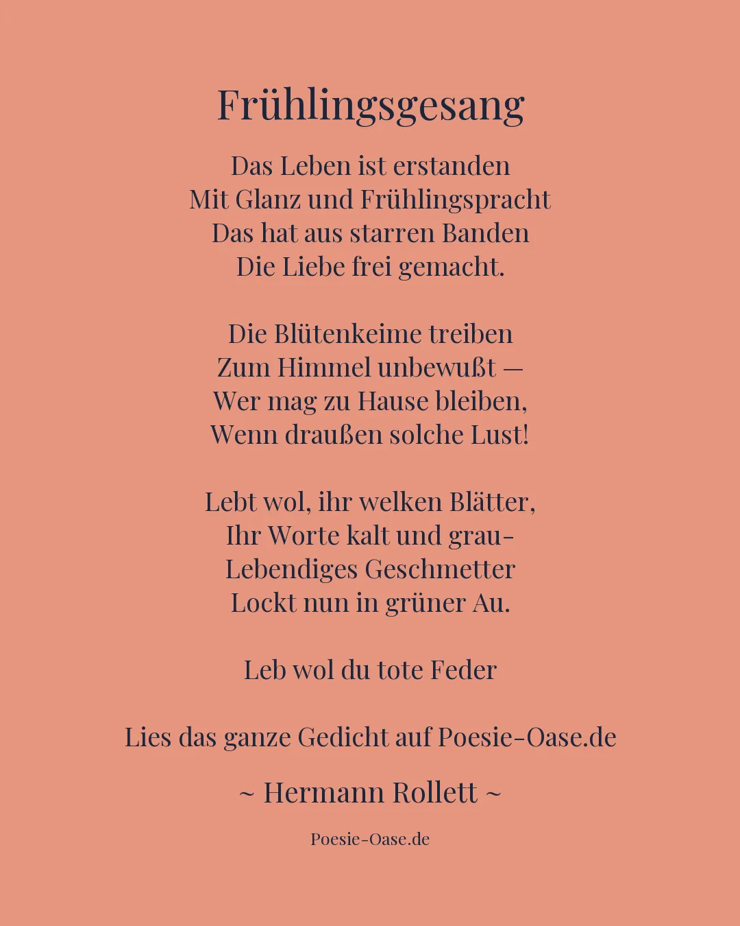 Illustration zu Frühlingsgesang