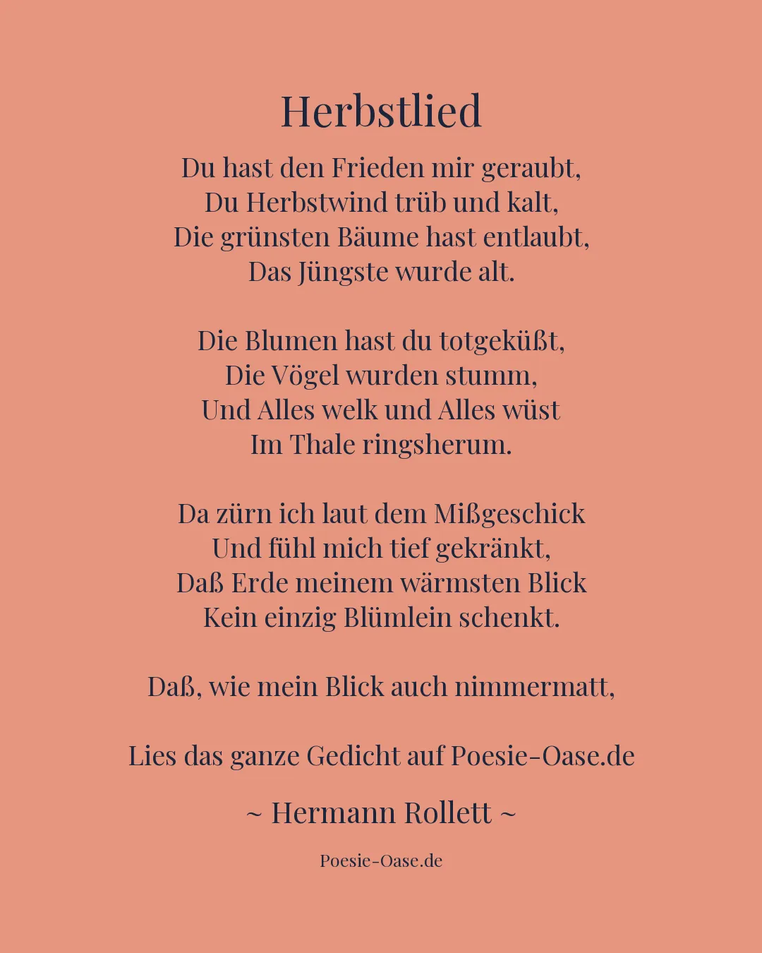Illustration zu Herbstlied