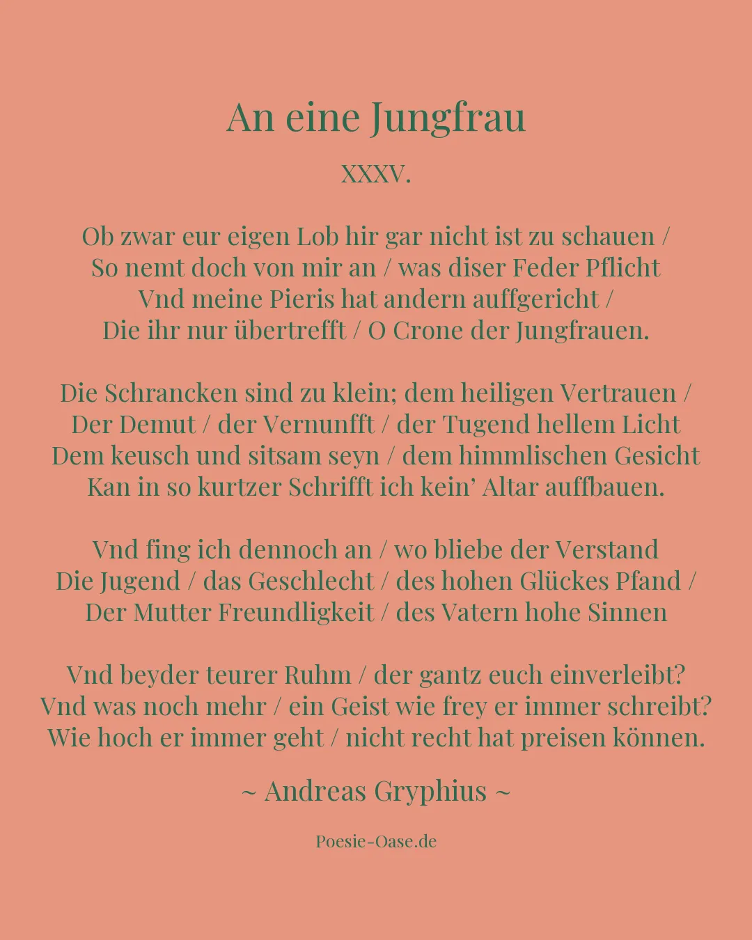 Illustration zu An eine Jungfrau