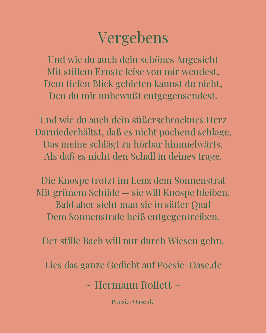 Illustration zu Vergebens