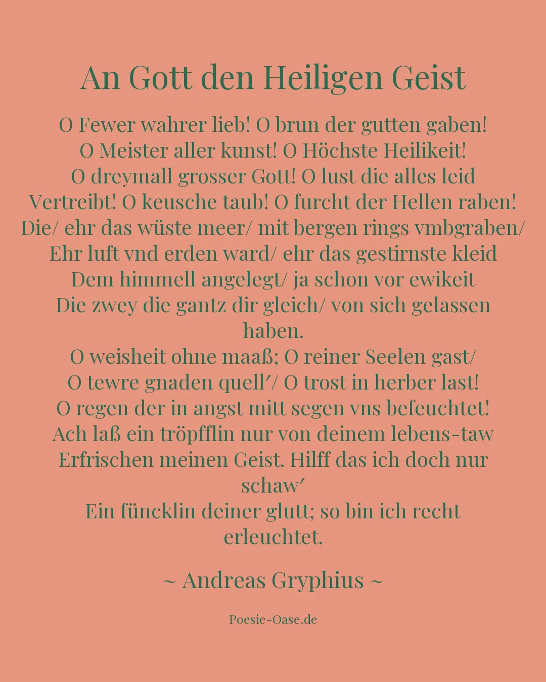 Illustration zu An Gott den Heiligen Geist