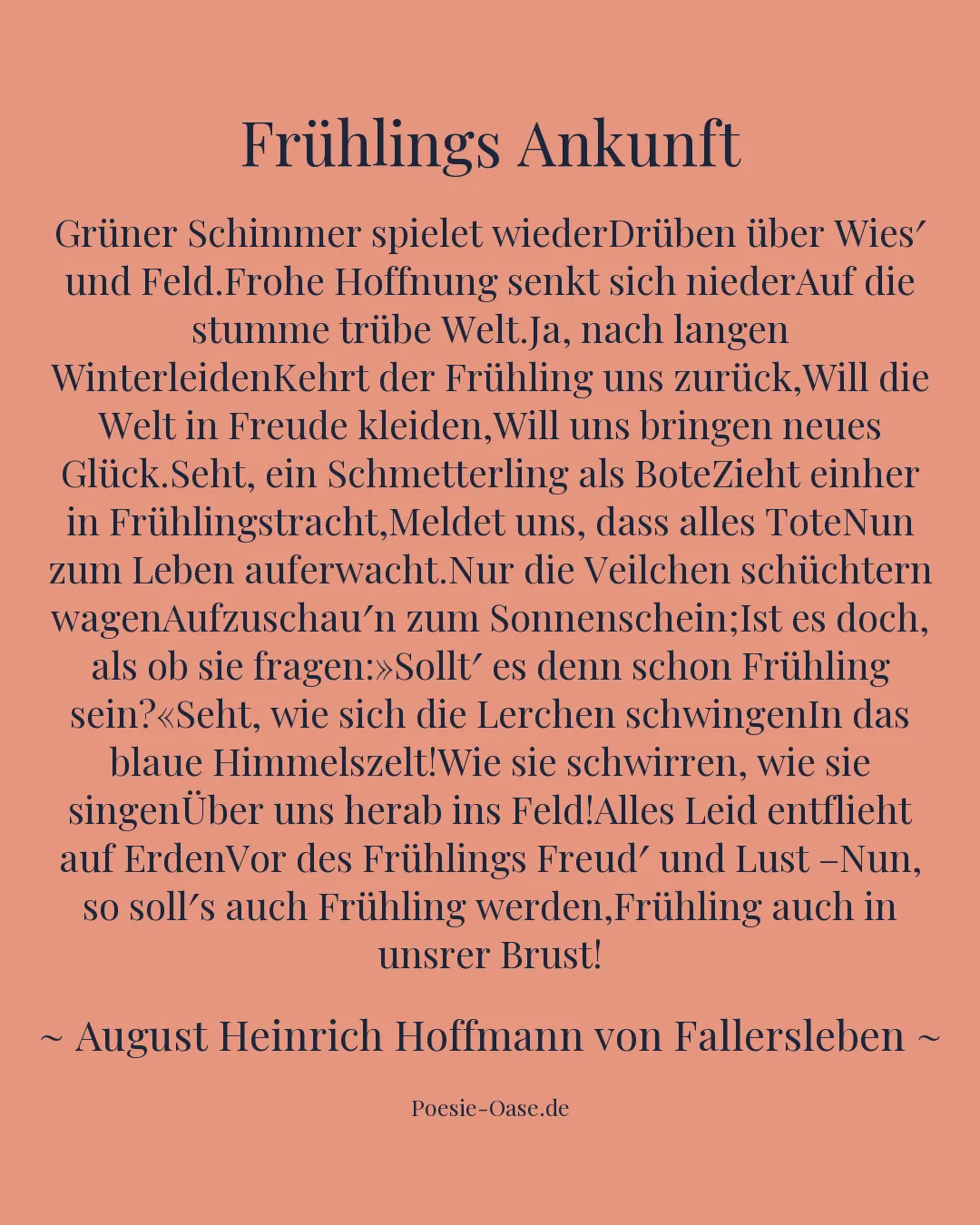 Illustration zu Frühlings Ankunft
