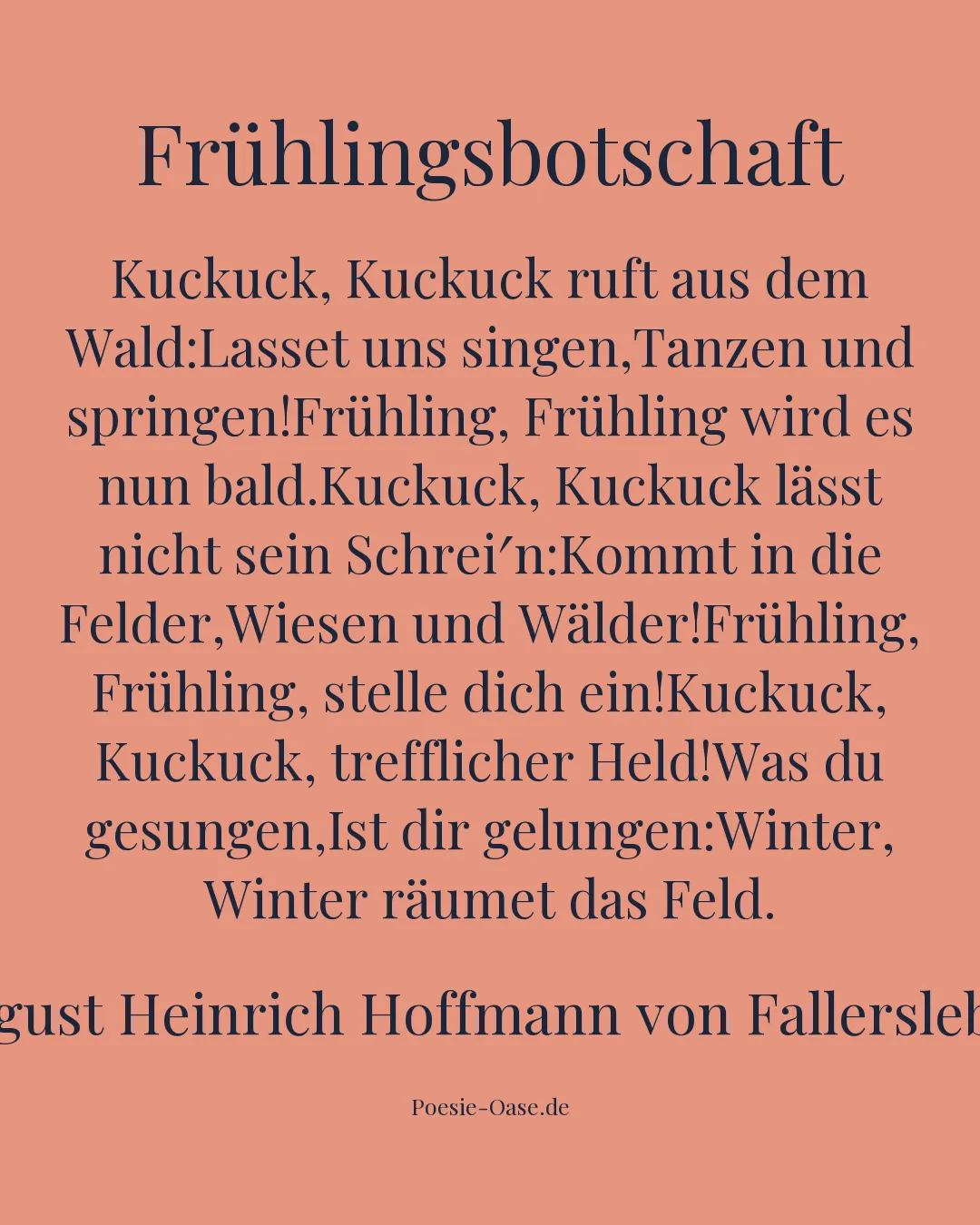 Illustration zu Frühlingsbotschaft