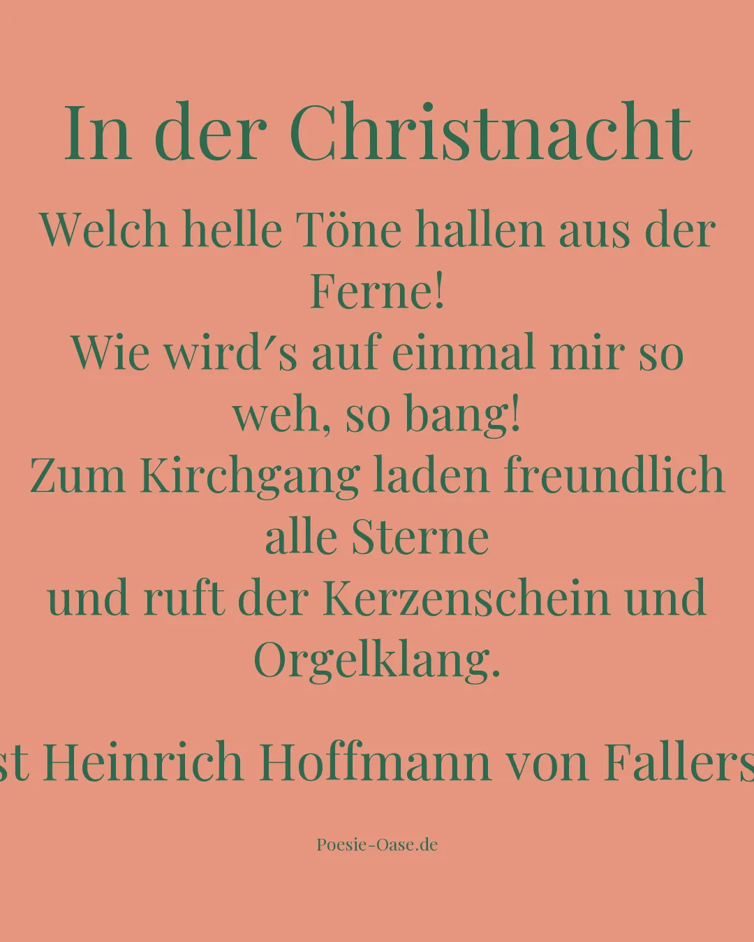 Illustration zu In der Christnacht