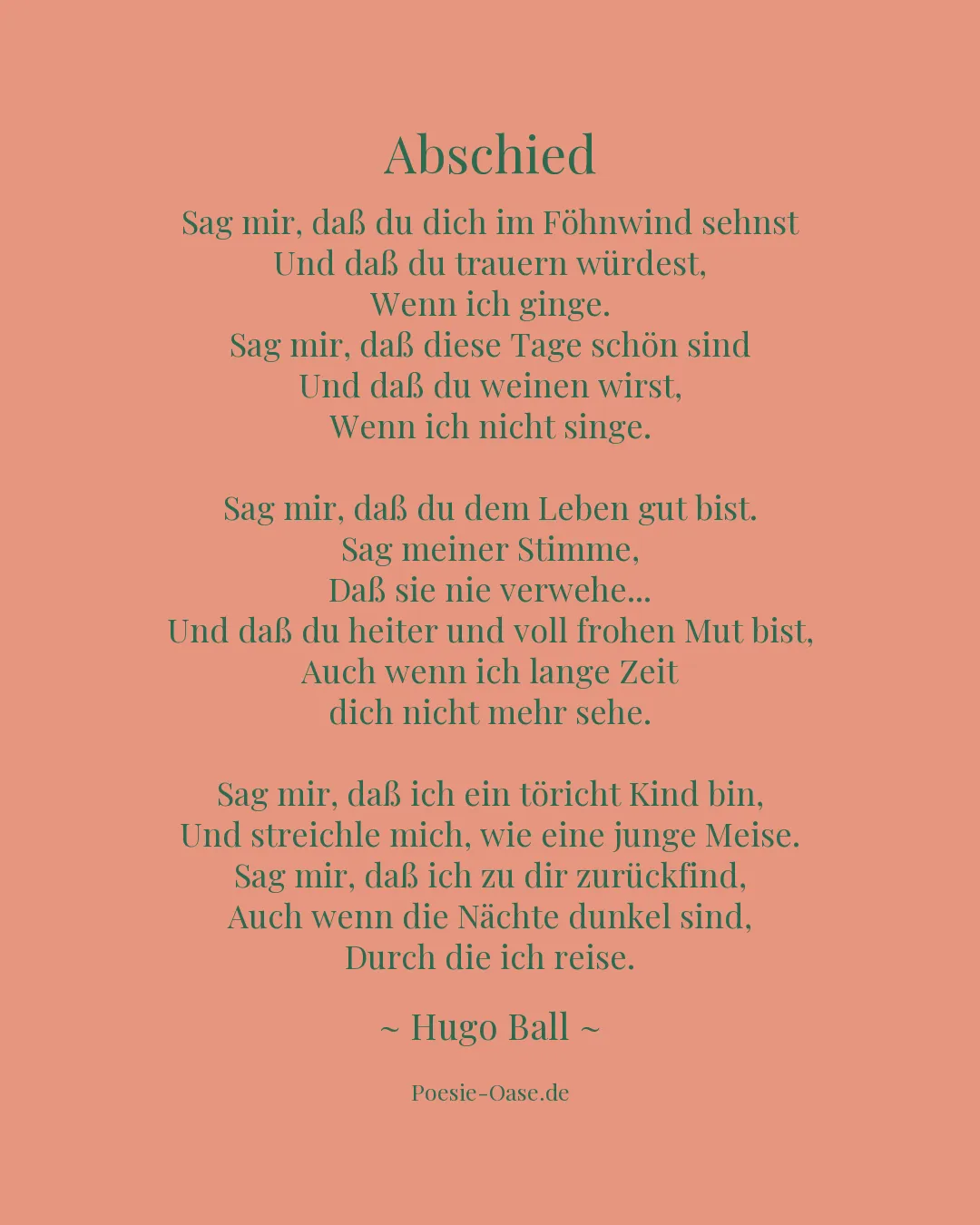 Illustration zu Abschied