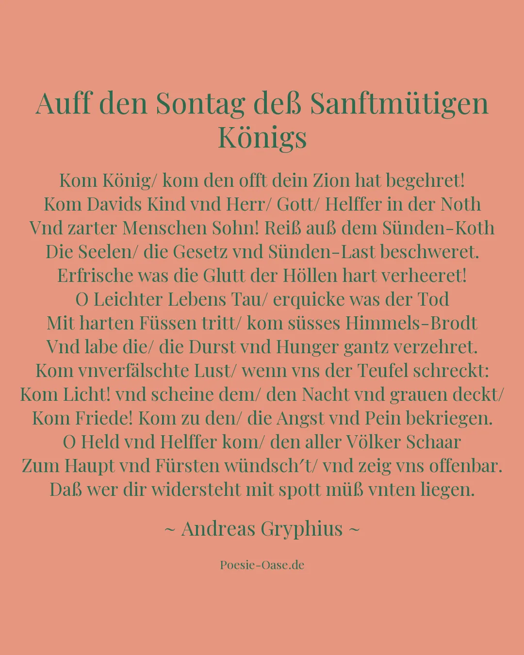Illustration zu Auff den Sontag deß Sanftmütigen Königs