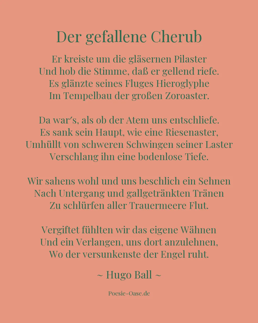 Illustration zu Der gefallene Cherub