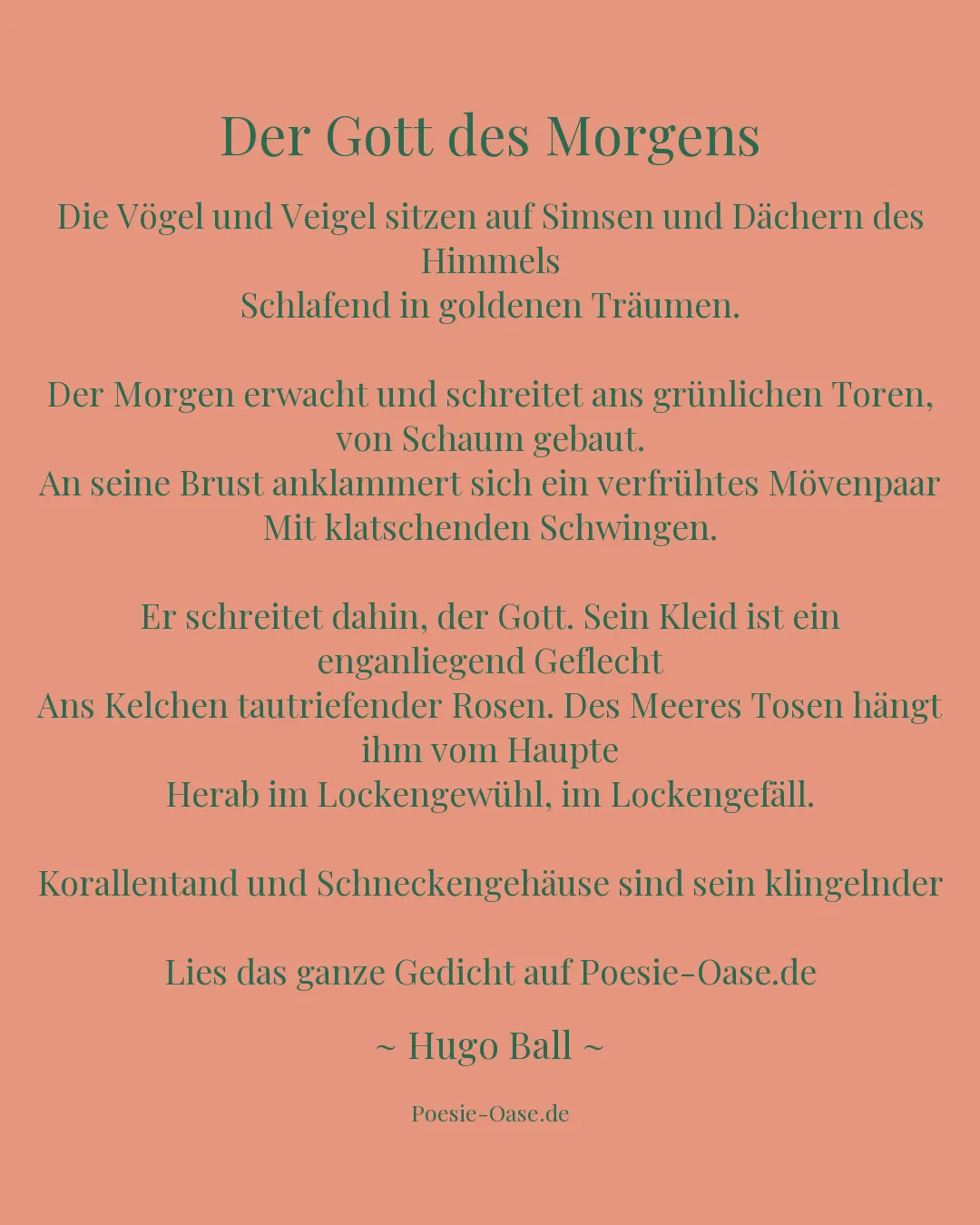 Illustration zu Der Gott des Morgens
