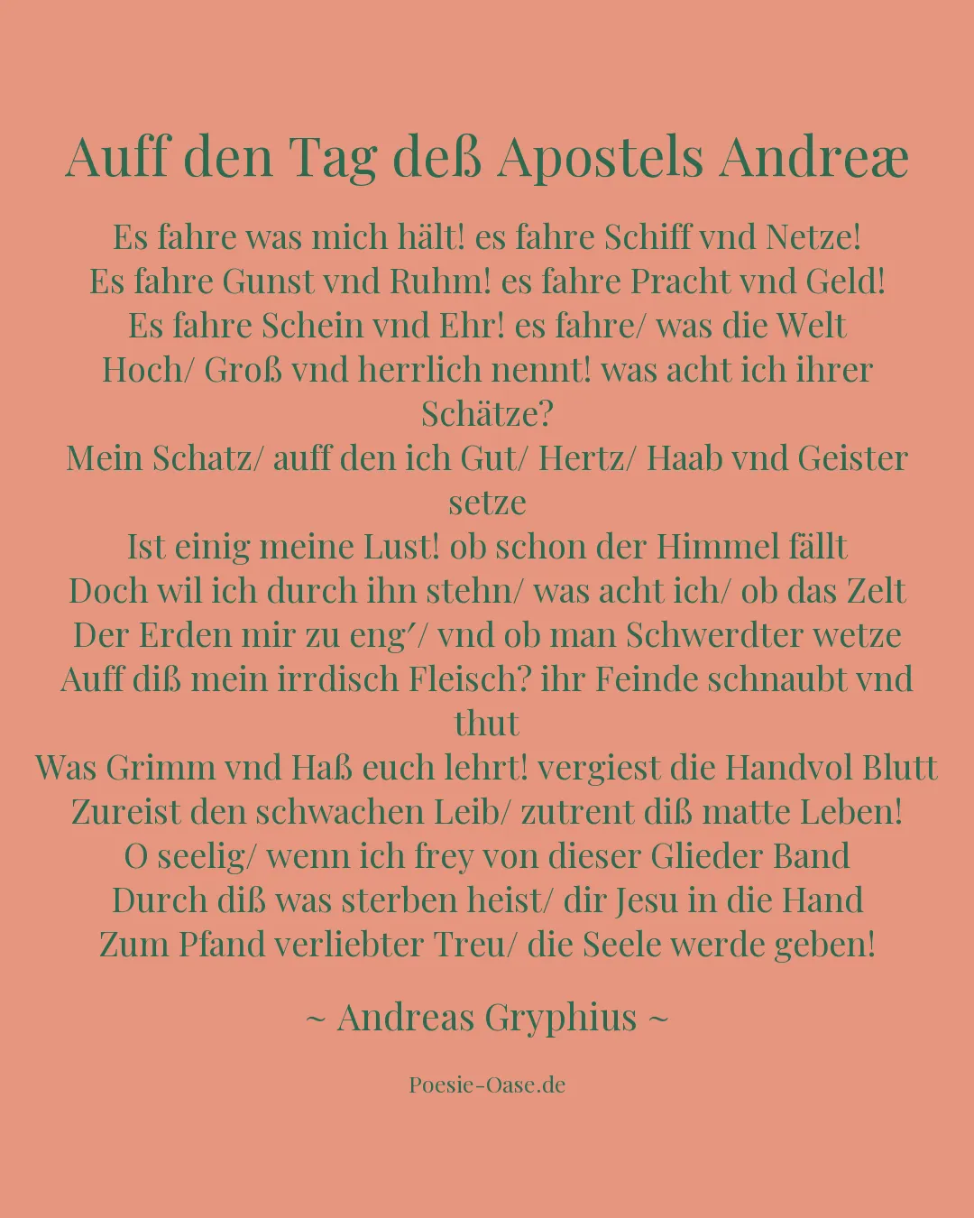 Illustration zu Auff den Tag deß Apostels Andreæ