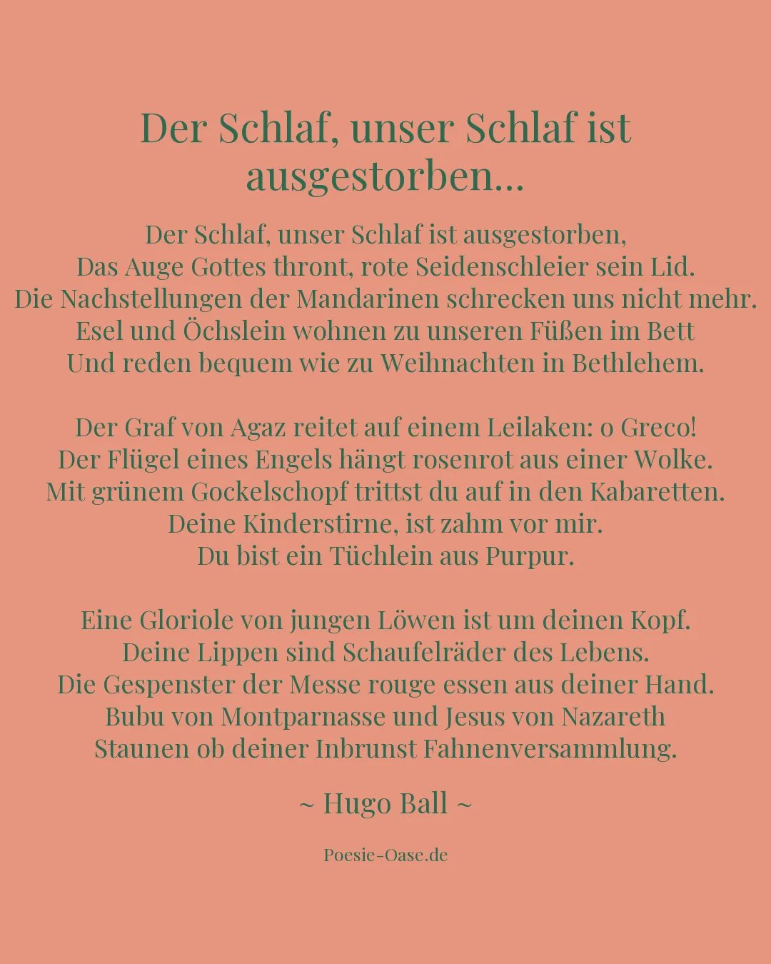 Illustration zu Der Schlaf, unser Schlaf ist ausgestorben...