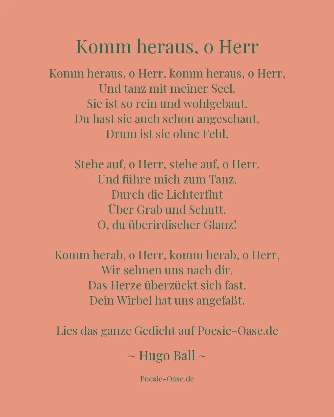 Illustration zu Komm heraus, o Herr