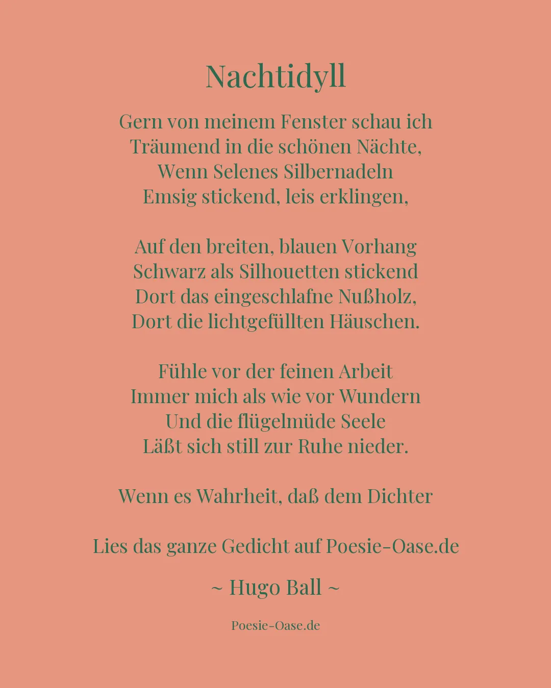 Illustration zu Nachtidyll
