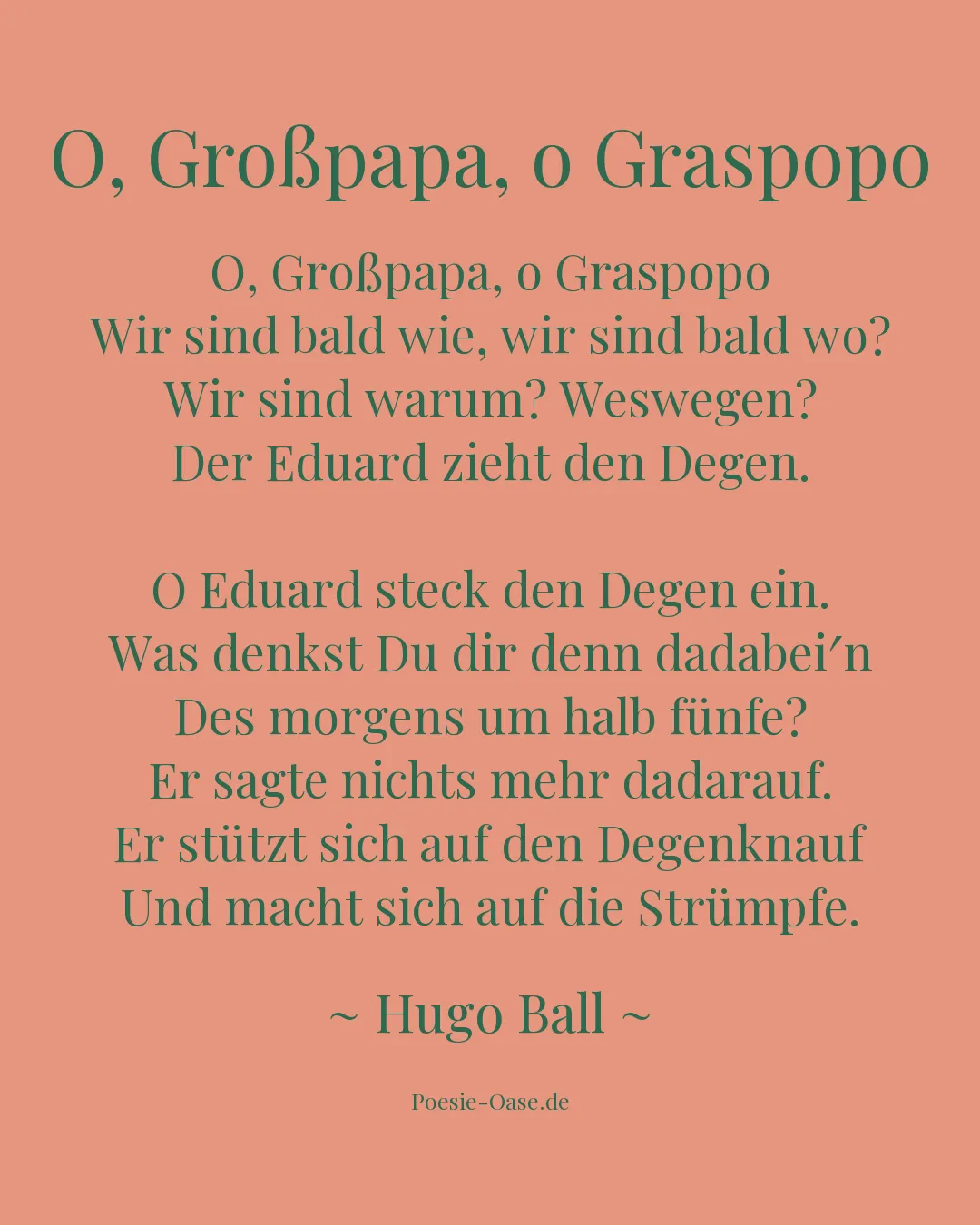 Illustration zu O, Großpapa, o Graspopo