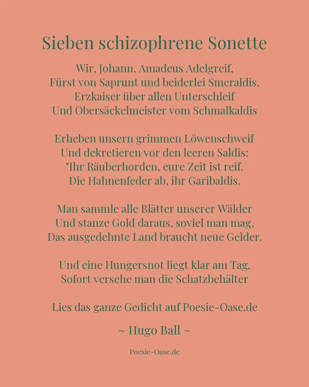 Illustration zu Sieben schizophrene Sonette