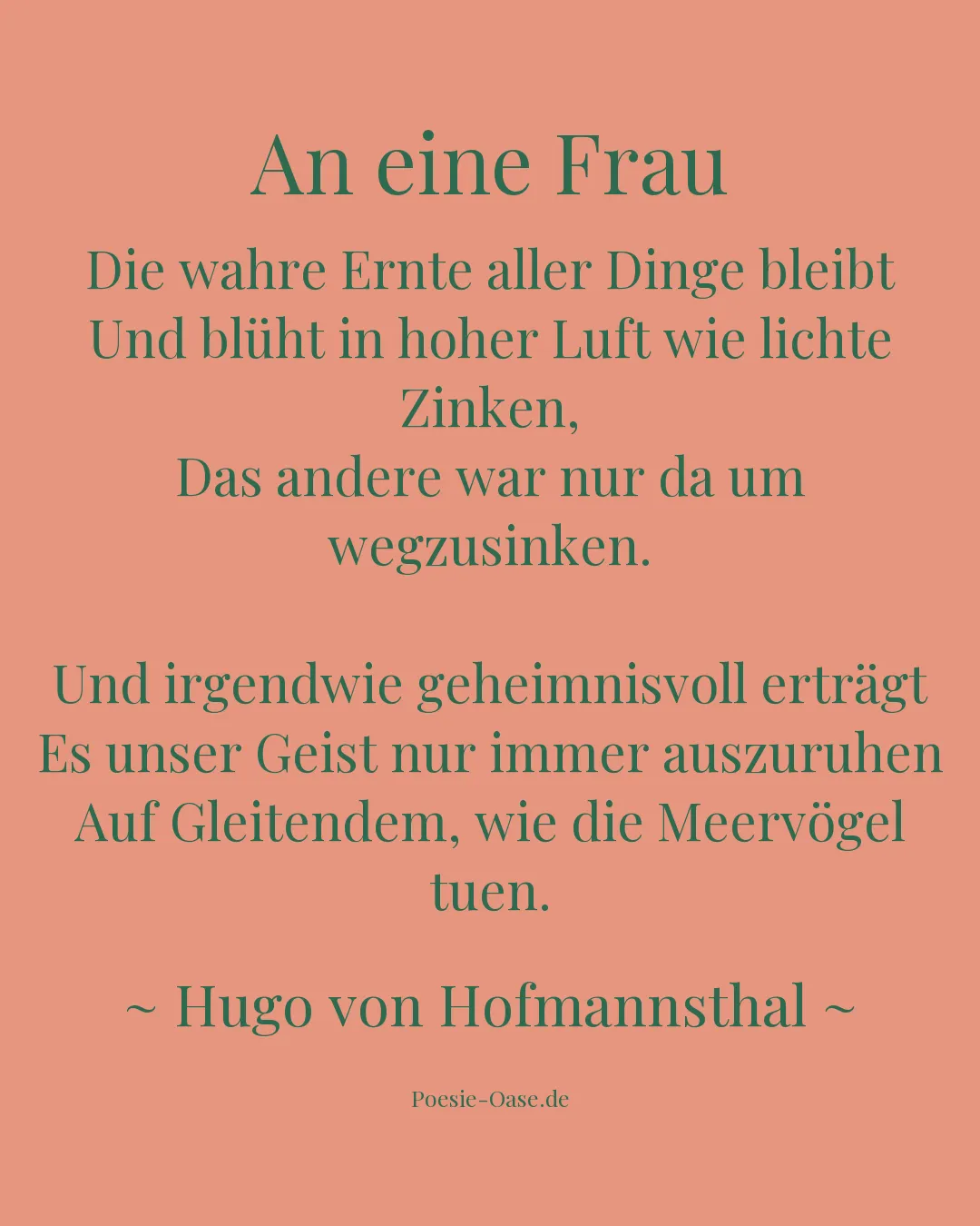 Illustration zu An eine Frau