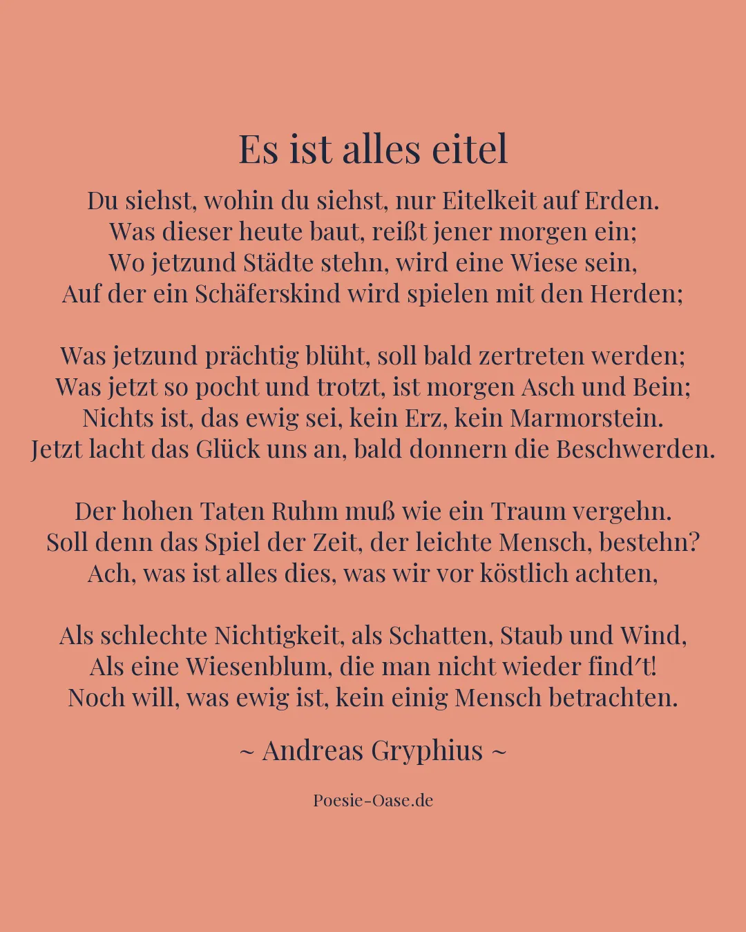 Illustration zu Es ist alles eitel