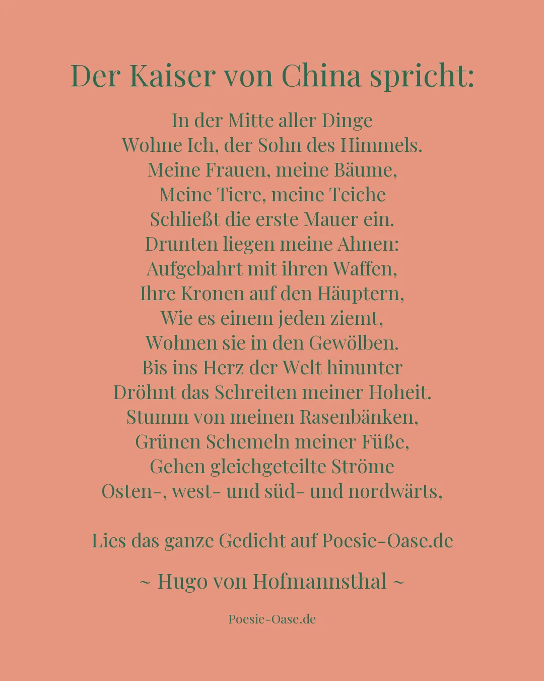 Illustration zu Der Kaiser von China spricht: