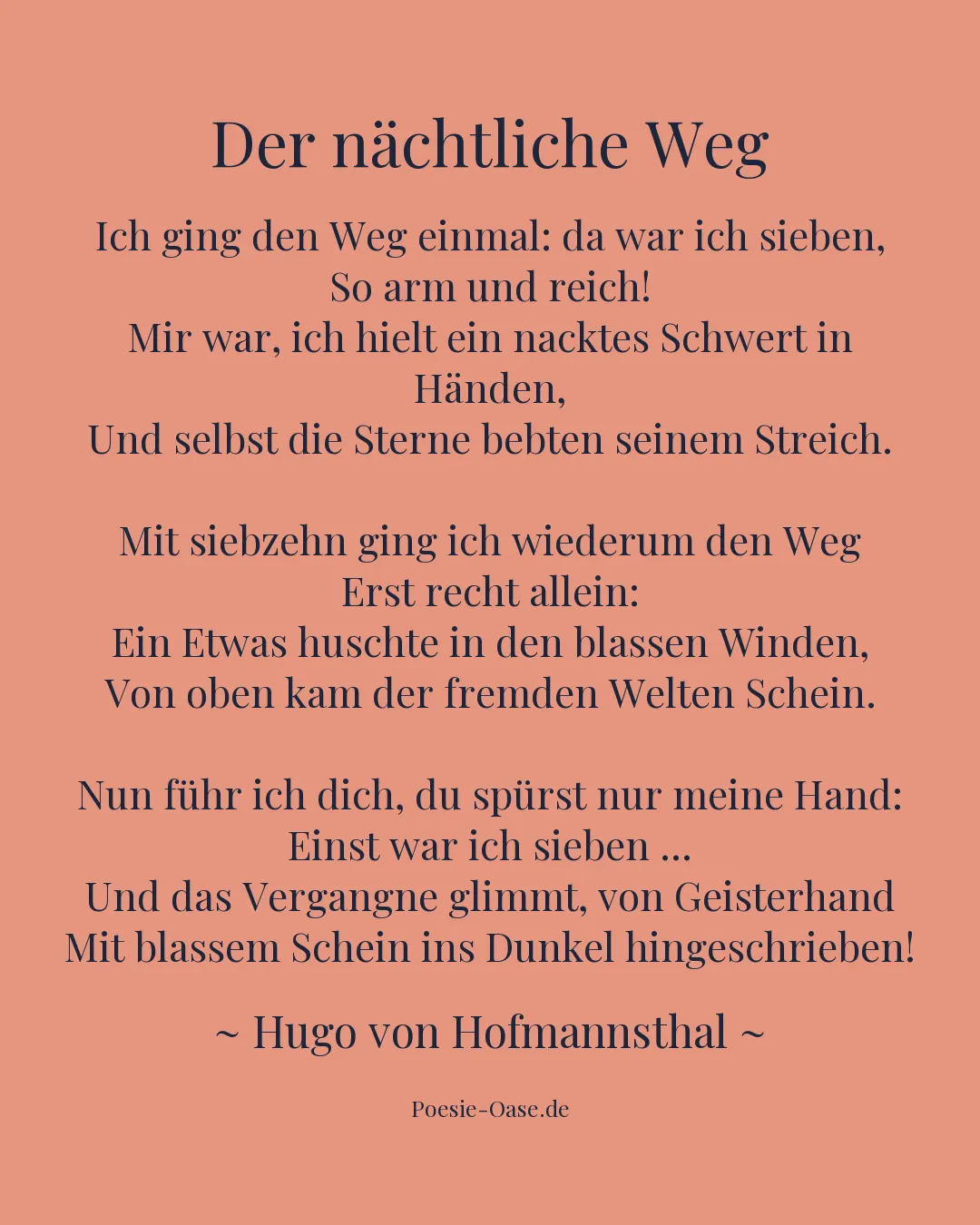 Illustration zu Der nächtliche Weg