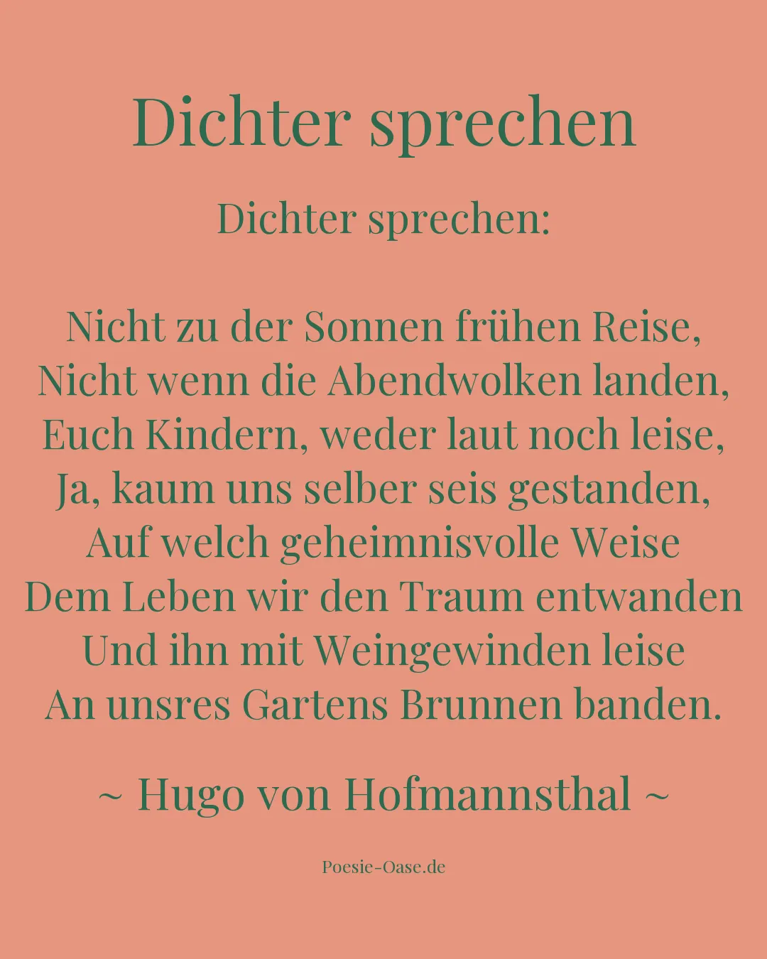 Illustration zu Dichter sprechen