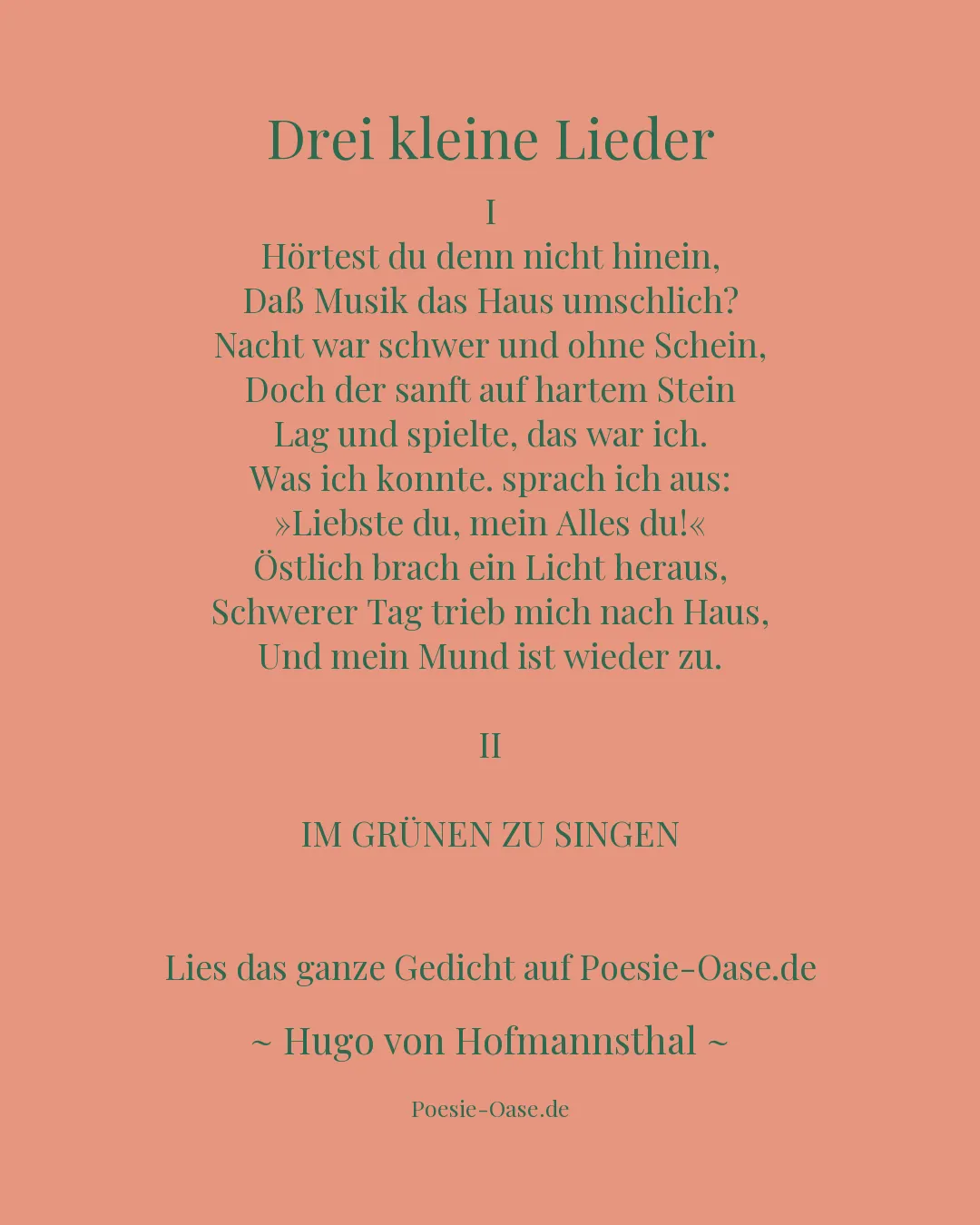 Illustration zu Drei kleine Lieder
