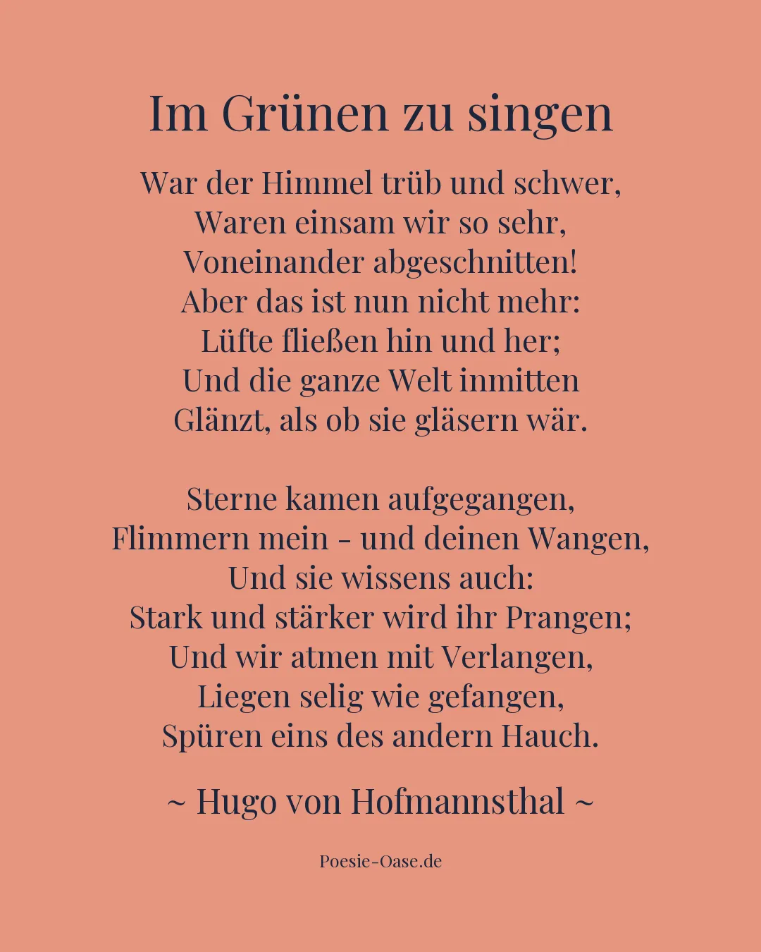 Illustration zu Im Grünen zu singen
