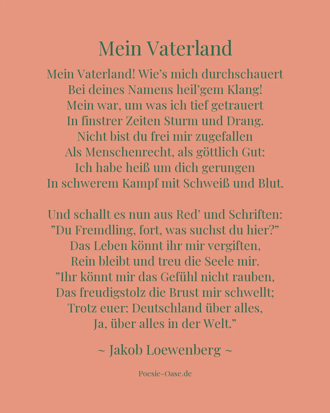 Illustration zu Mein Vaterland