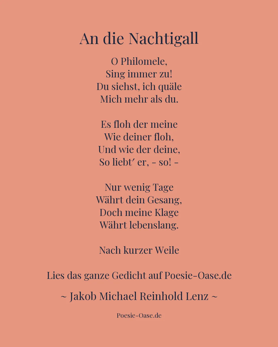 Illustration zu An die Nachtigall