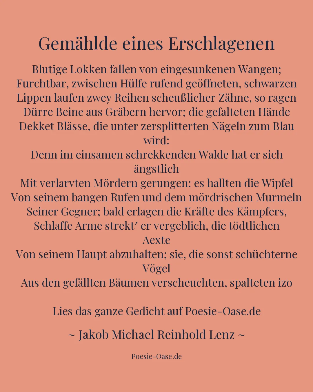 Illustration zu Gemählde eines Erschlagenen