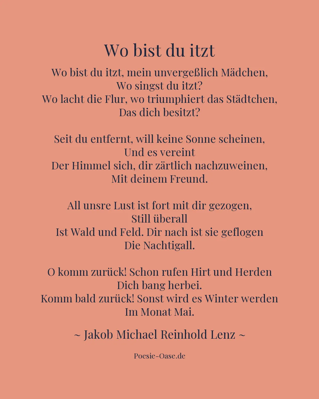 Illustration zu Wo bist du itzt