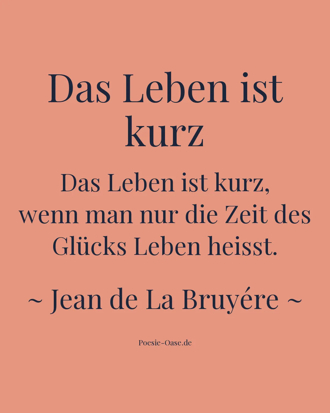 Illustration zu Das Leben ist kurz