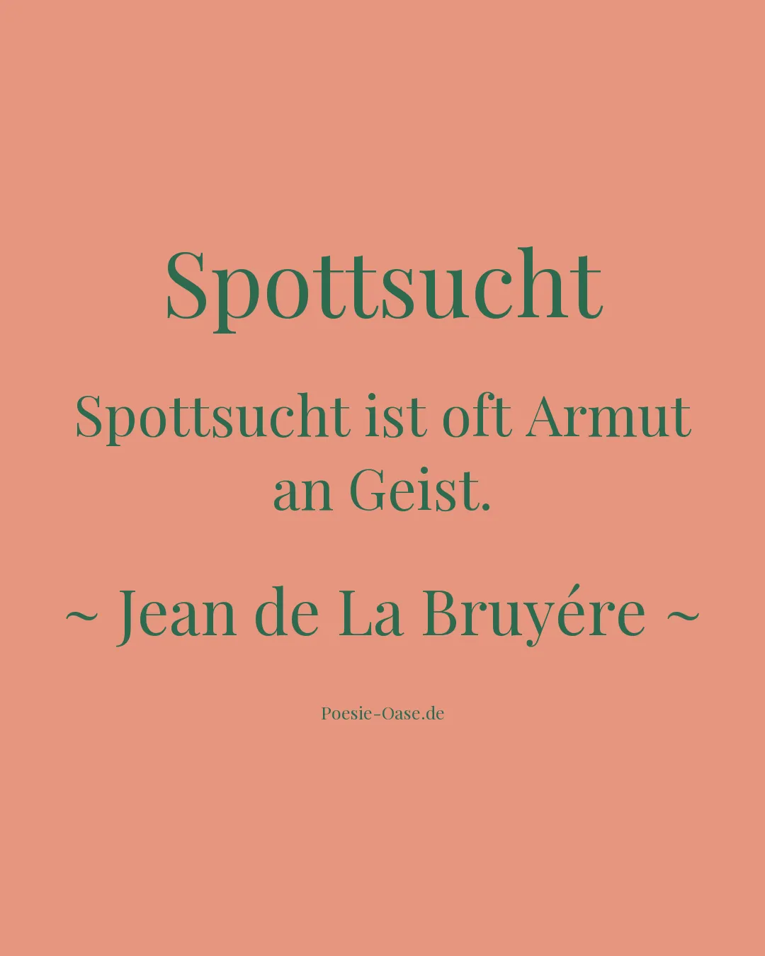 Illustration zu Spottsucht