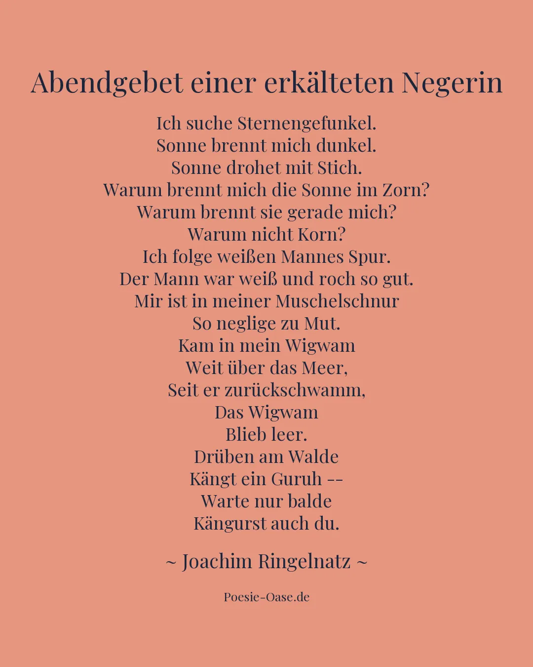 Illustration zu Abendgebet einer erkälteten Negerin