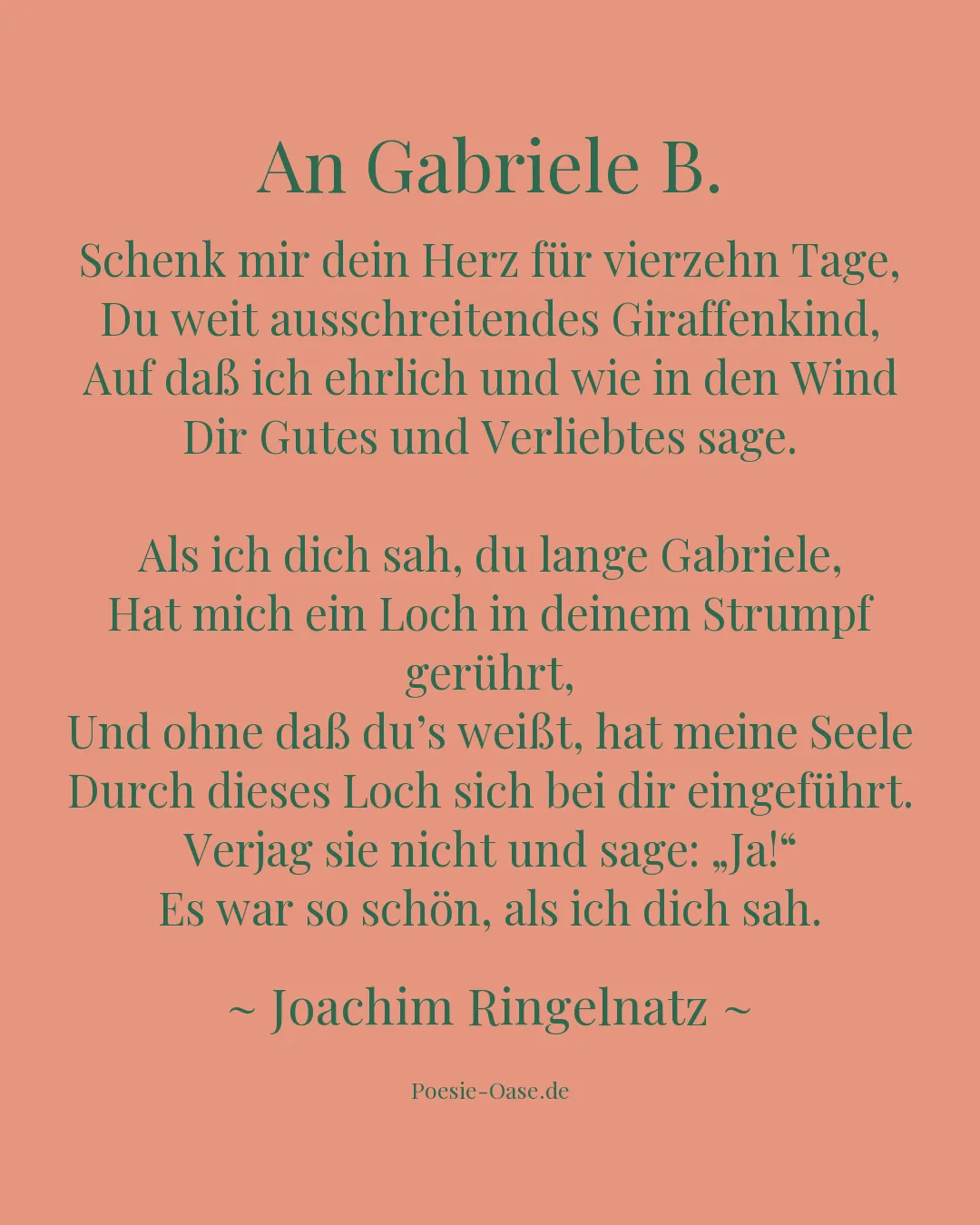Illustration zu An Gabriele B.