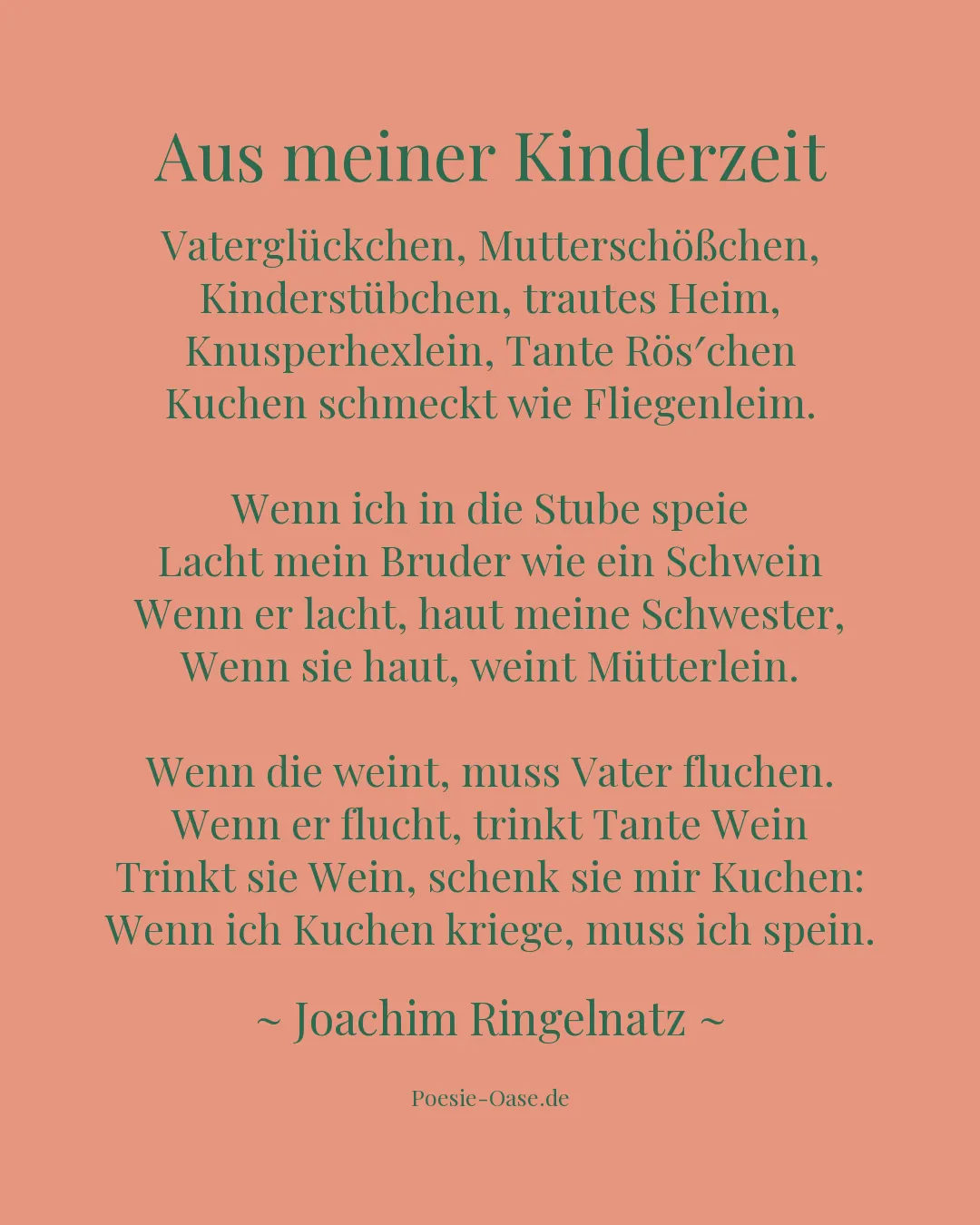 Illustration zu Aus meiner Kinderzeit