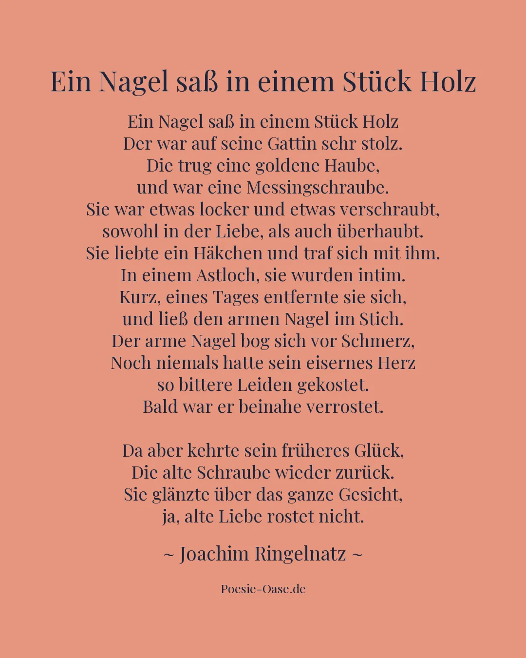 Illustration zu Ein Nagel saß in einem Stück Holz