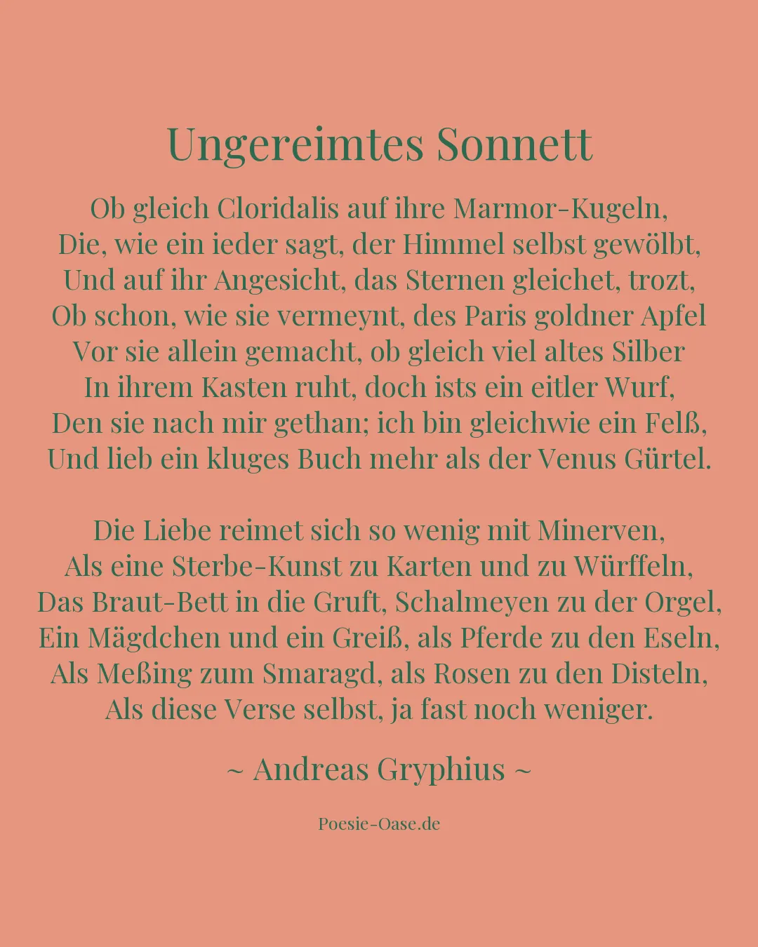 Illustration zu Ungereimtes Sonnett