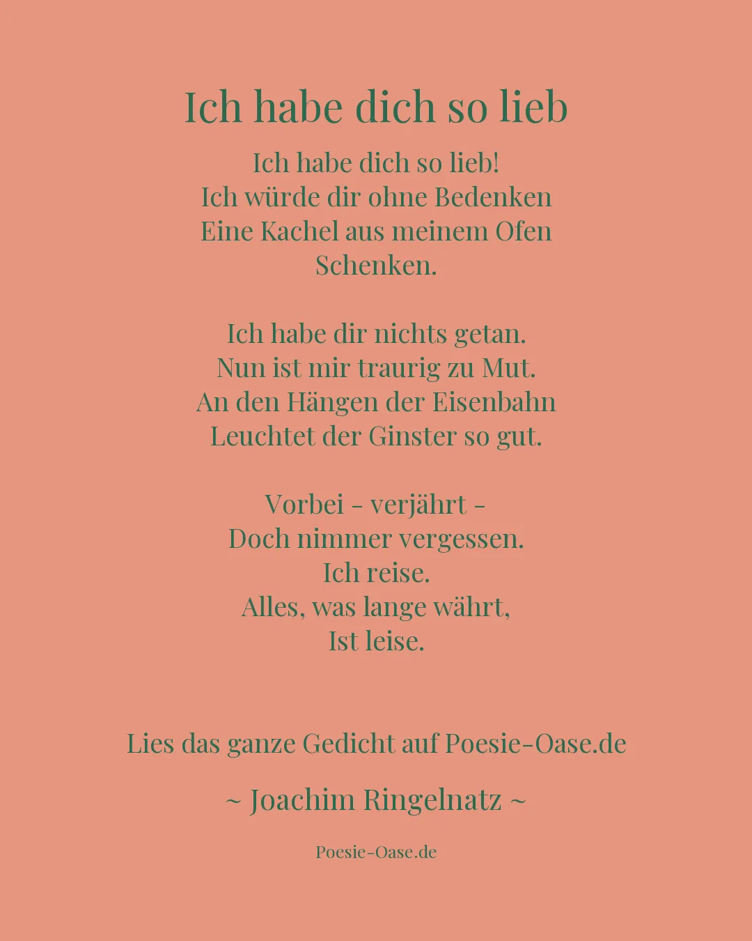 Illustration zu Ich habe dich so lieb