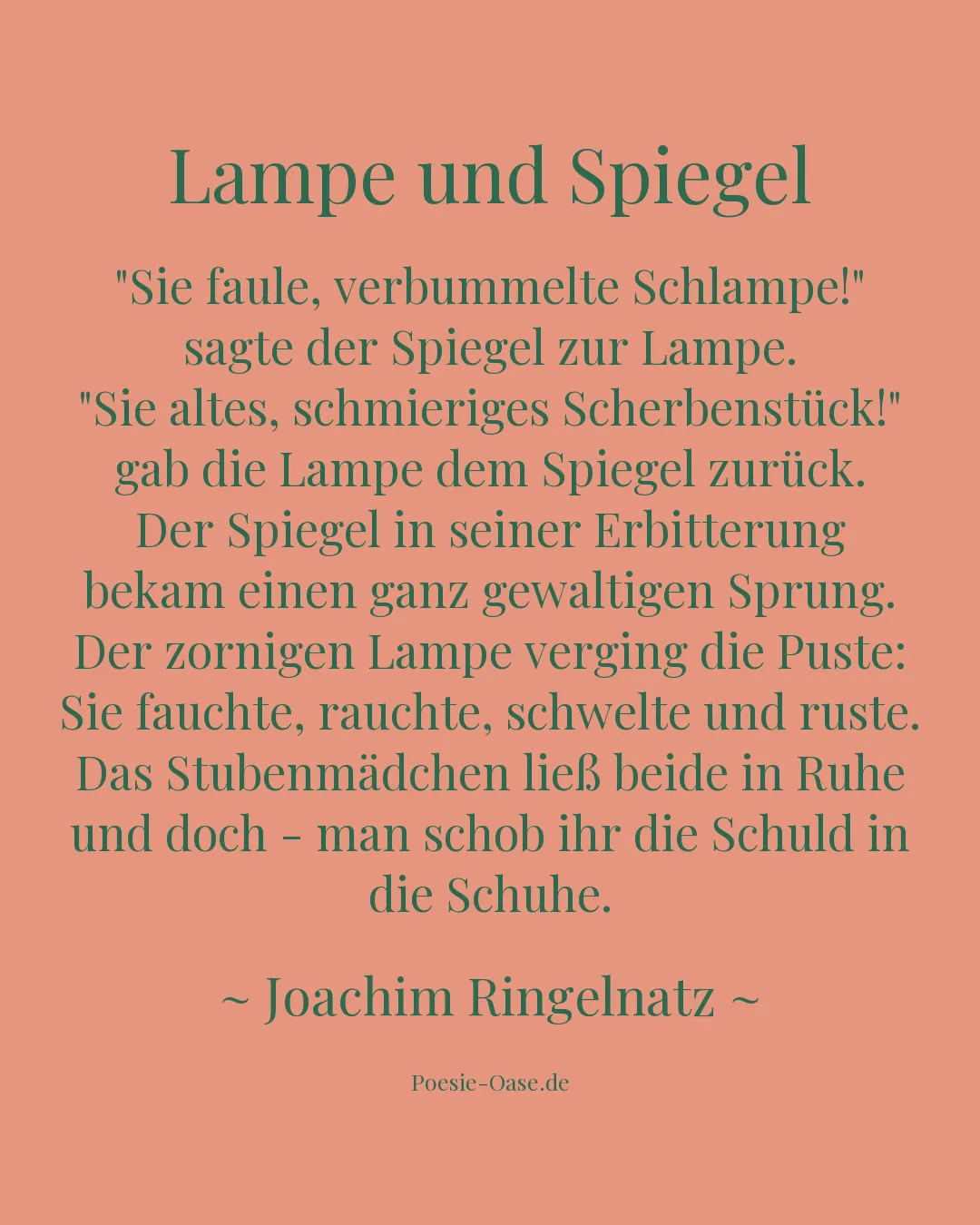 Illustration zu Lampe und Spiegel