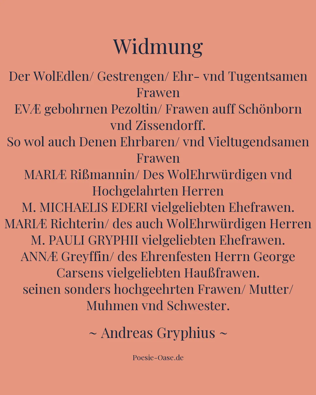Illustration zu Widmung