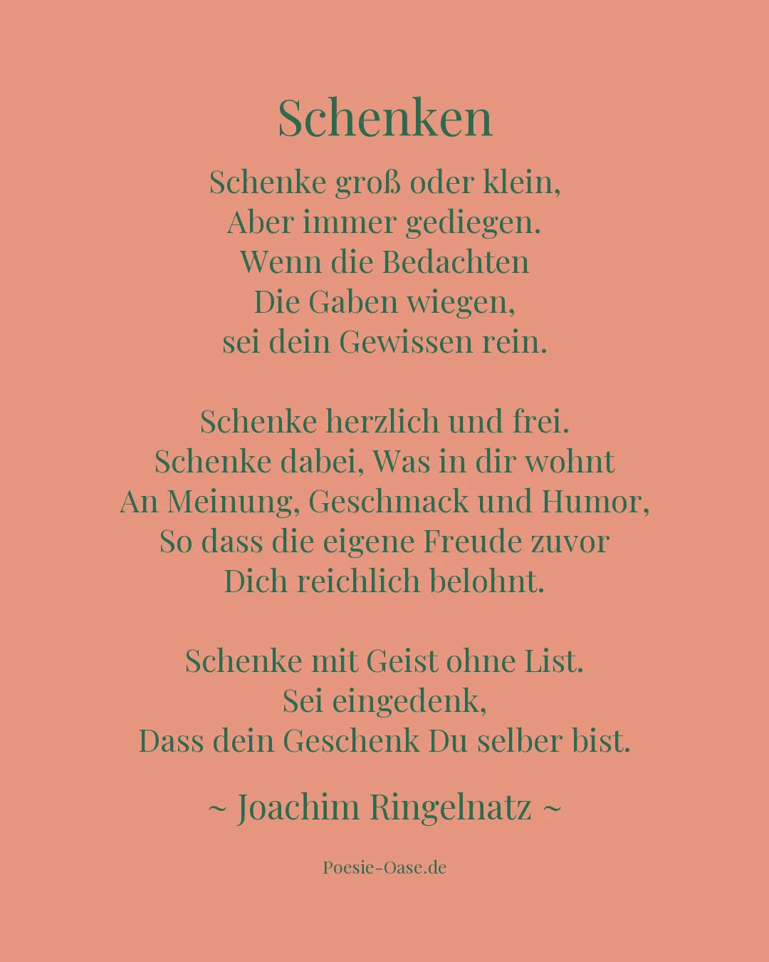 Illustration zu Schenken