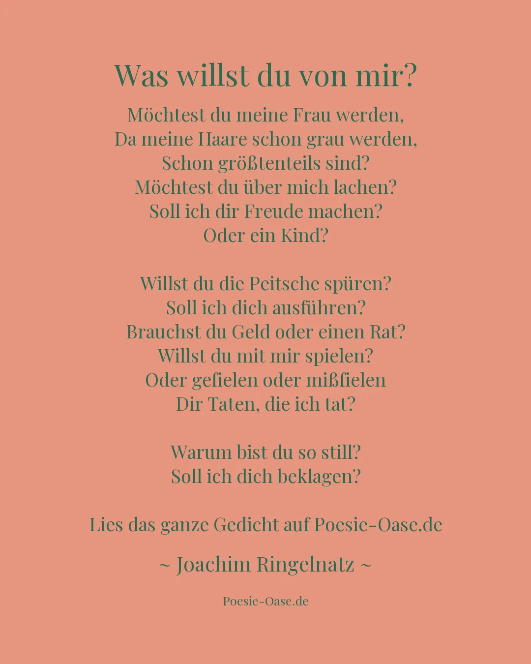Illustration zu Was willst du von mir?