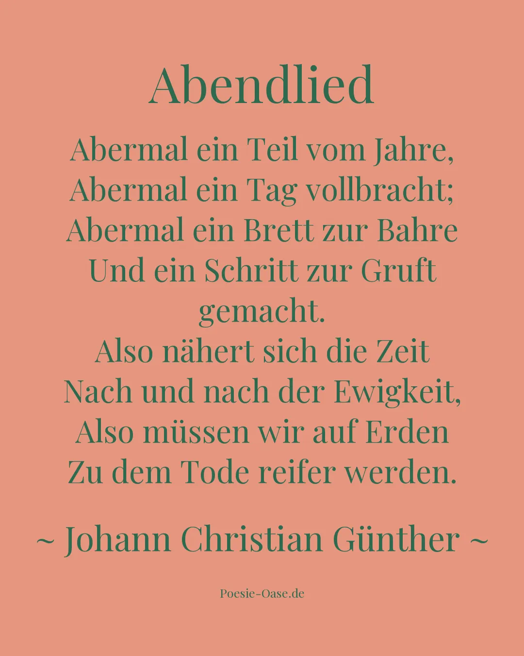 Illustration zu Abendlied