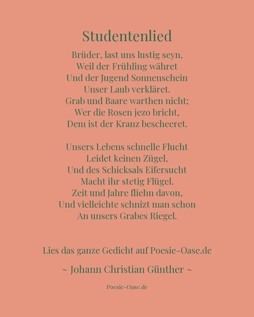 Illustration zu Studentenlied