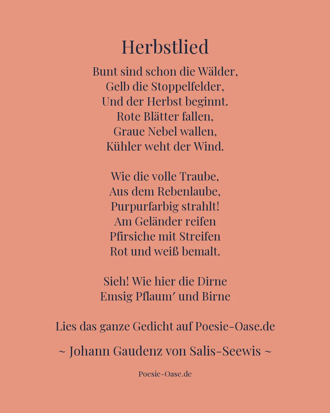 Illustration zu Herbstlied