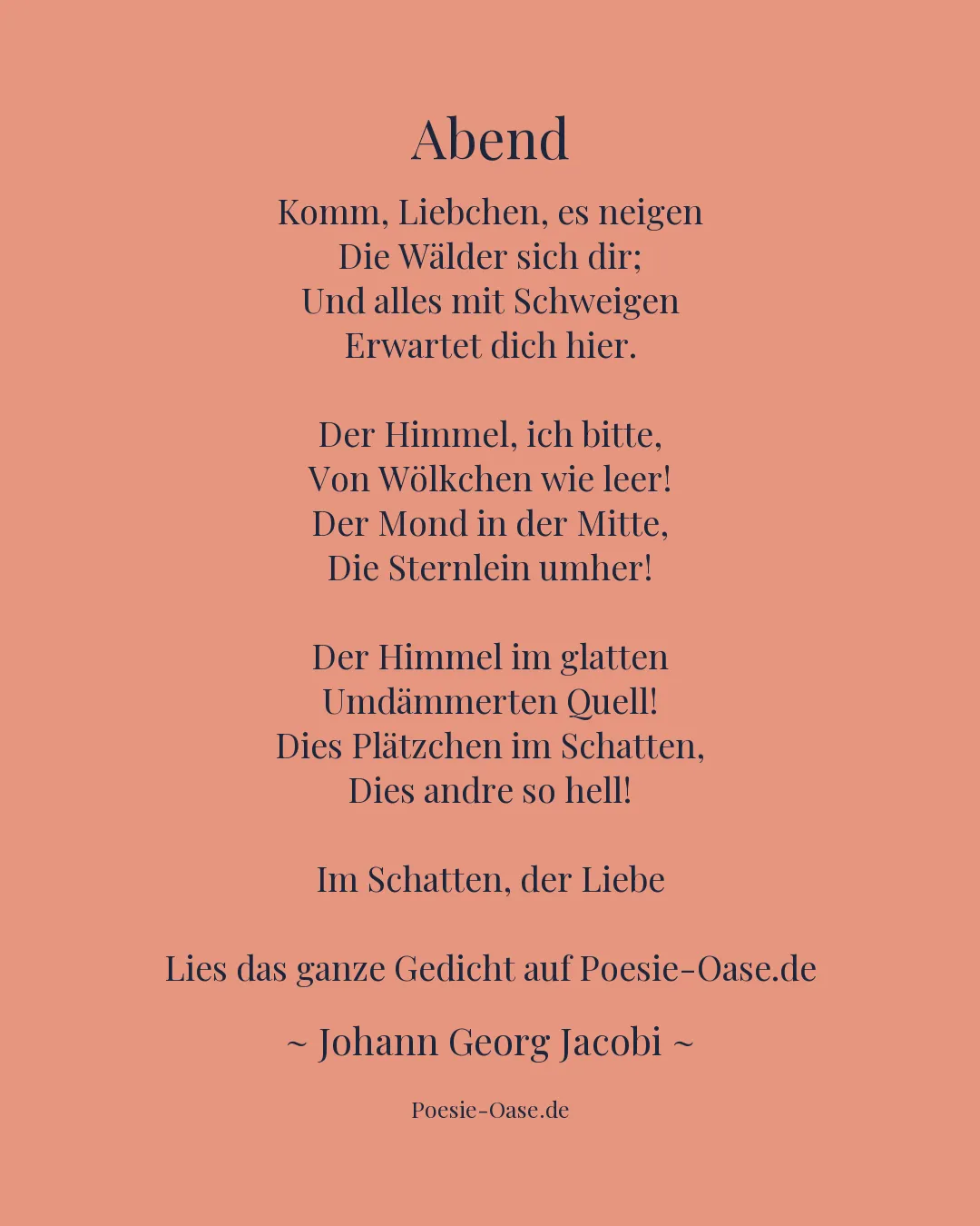 Illustration zu Abend