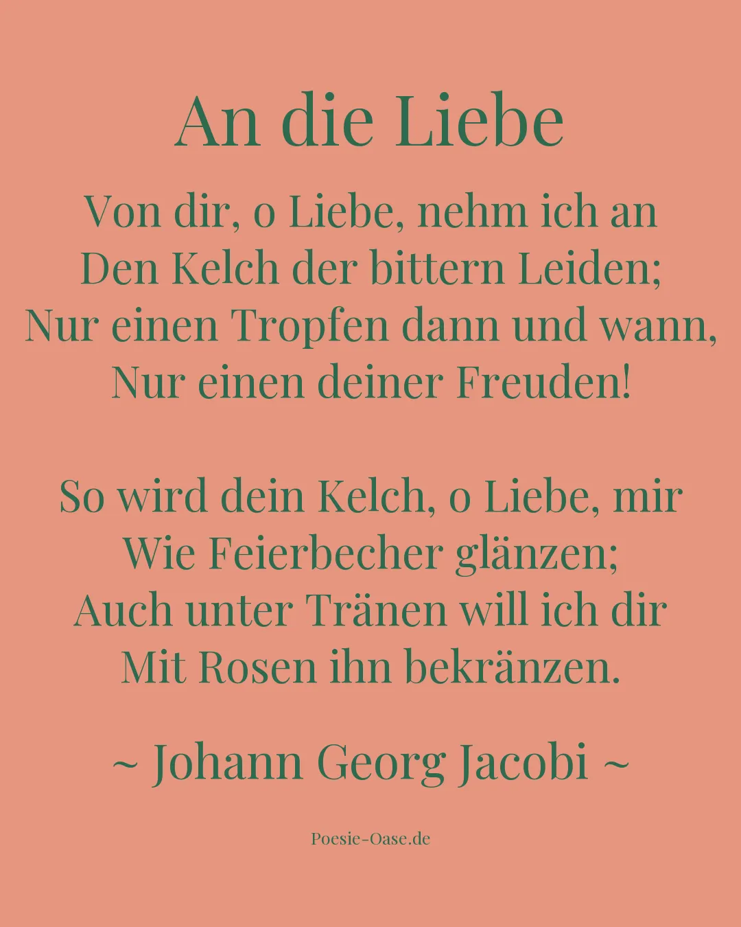 Illustration zu An die Liebe