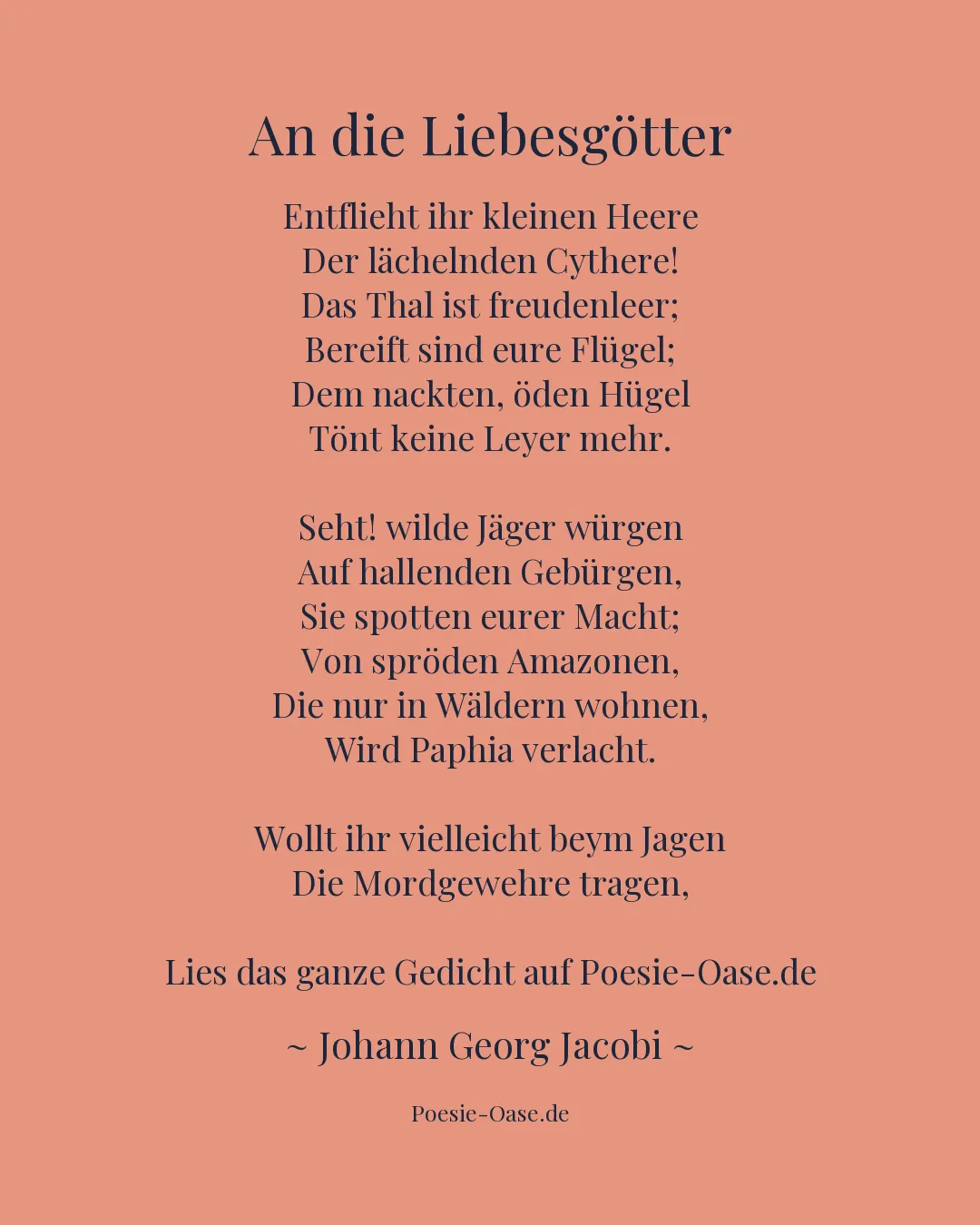 Illustration zu An die Liebesgötter