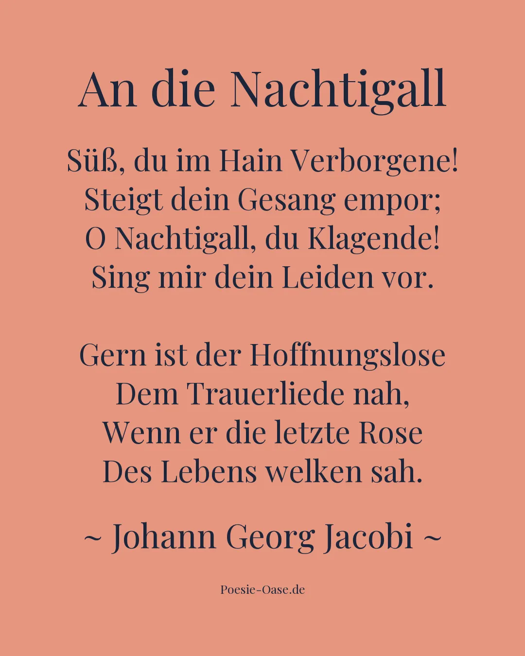 Illustration zu An die Nachtigall