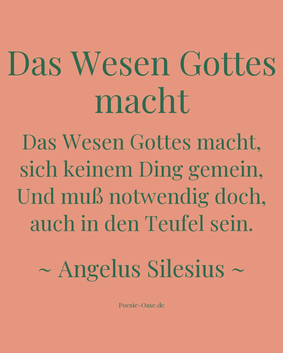 Illustration zu Das Wesen Gottes macht